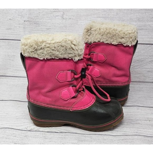 SOREL Kids' Yoot Pac Nylon Snow Boot Ultra Pink Alpine Tundra Size 13 - Picture 9 of 13